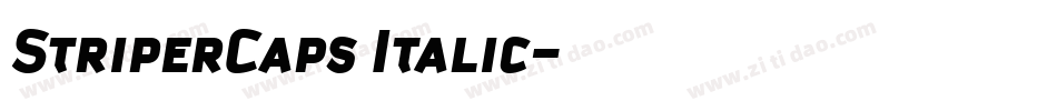 StriperCaps Italic字体转换